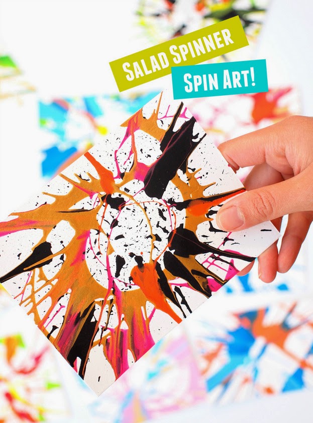 Easy Spin Art With Kids (No machine required!)